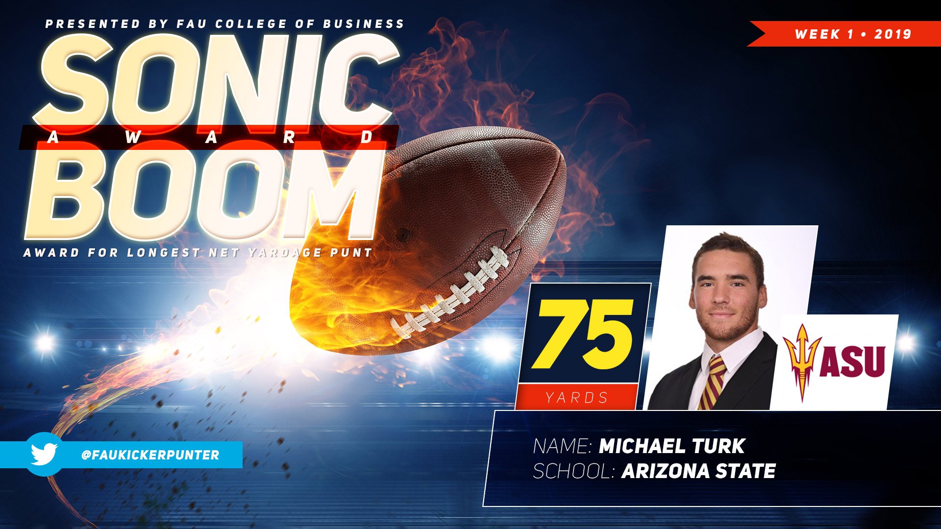 Sonic Boom Award - Michael Turk - Arizona State