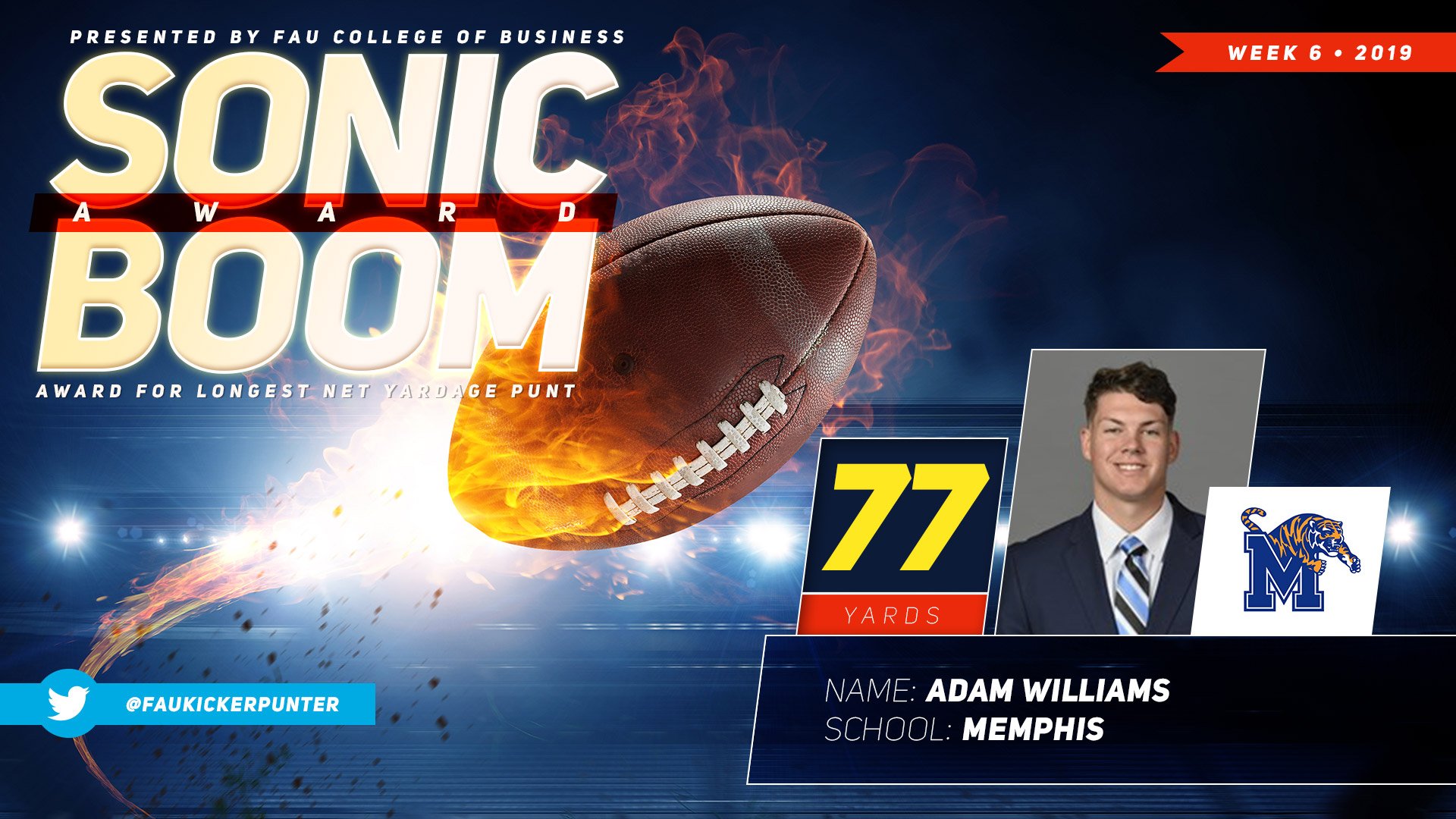 Sonic Boom Award - Adam Williams - Memphis