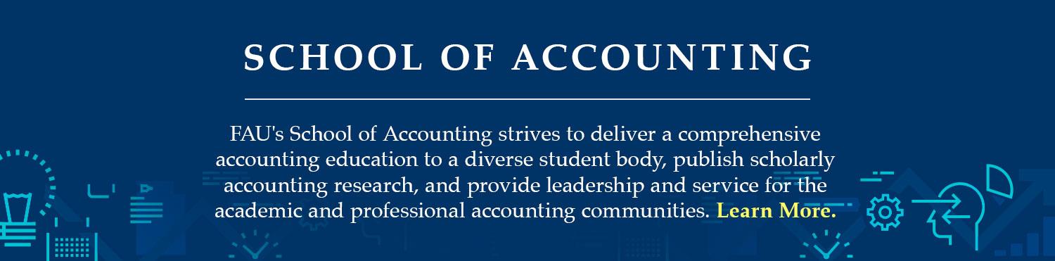 School of Accounting Mission statement leading to the School of Accounting page